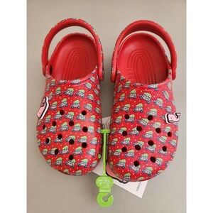 New CROCS Classic VINEYARD VINES Holiday Clog Size M5/W7 Red